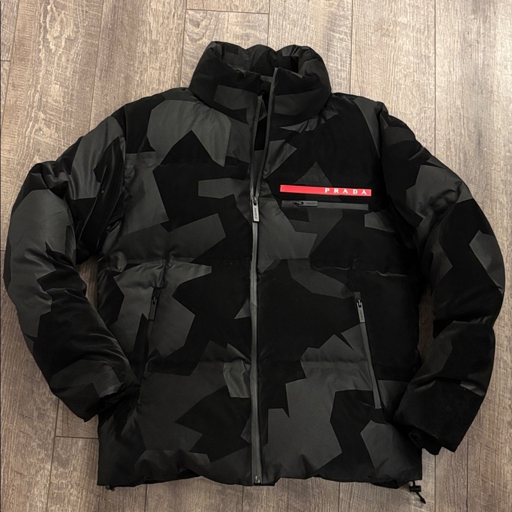 Prada Camouflage Re-Nylon Goose Down Padding Jacket